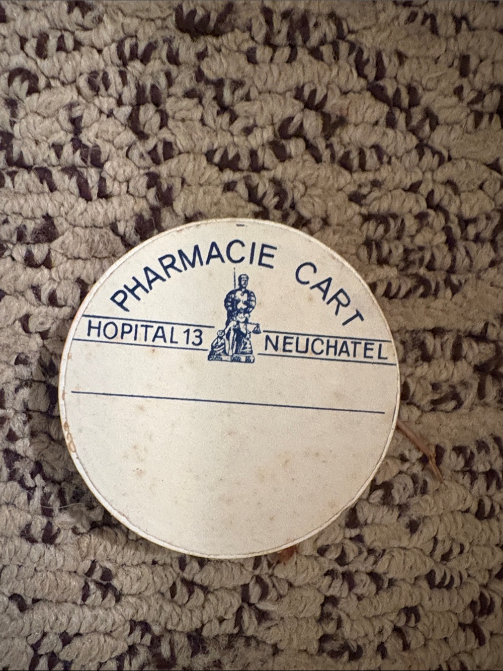 Vintage cardboard medicine box, Belgian